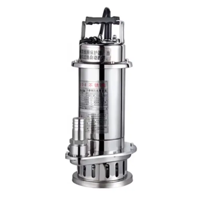 Pompe à eaux usées en acier inoxydable, pompe SubSN, 304 V, 1,5 KW, 2HP, 220
