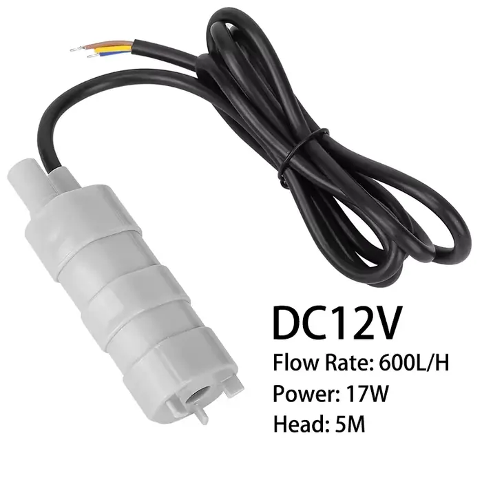 Pompe à eau Submersible 600L/H DC 12V