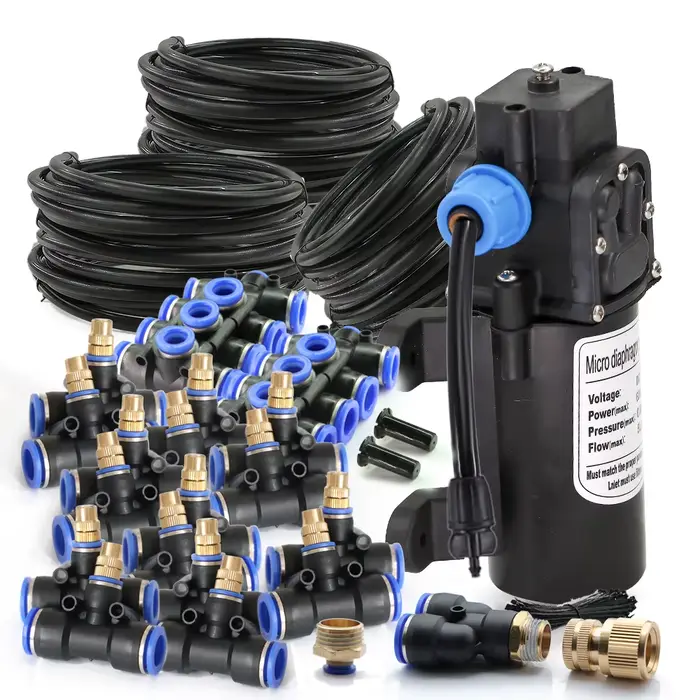 Kit d'arrosage à buse réglable en laiton pour jardinage et humidification extérieure polyvalent et facile à installer en plusieurs couleurs