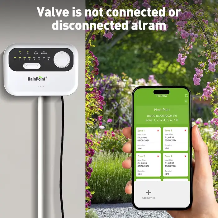 Contrôleur d'irrigation WiFi Rainpoint 8 zones
