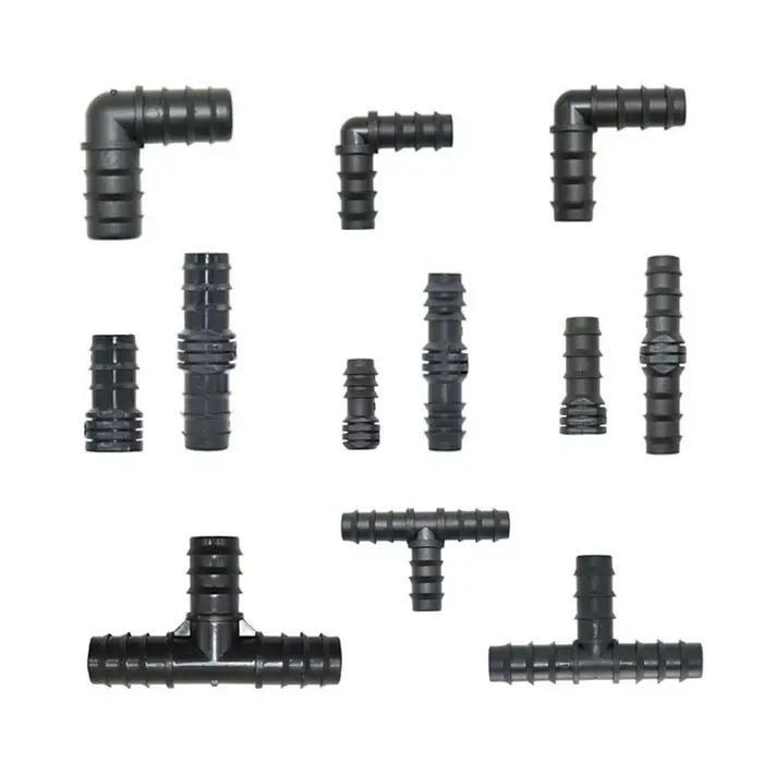Joendoc4-Connecteur de tuyau d'irrigation goutte à goutte en PE, 16mm, 20mm, 25mm, coude en T, répar
