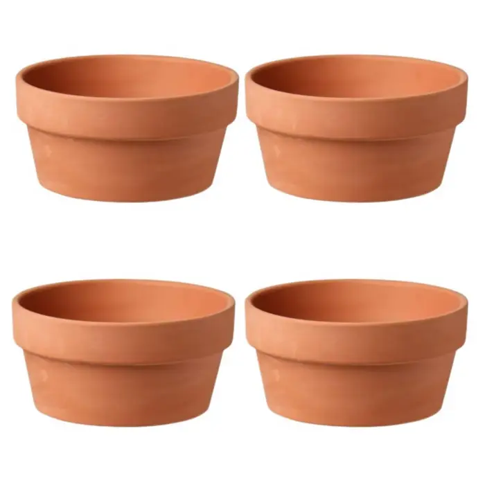 Pots de fleurs en terre cuite 3.5 x 2.2 pour plantes succulentes herbes intérieures cadeaux mariage fêtes artisanat