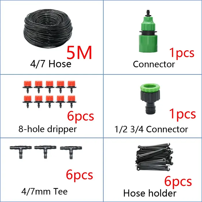 Système d'irrigation goutte-à-goutte, bricolage, tuyau d'arrosage automatique, Micro Kits d'arrosage