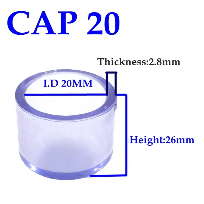 Bouchon de tuyau UPVC Transparent pour Tuyauterie Professionnelle et Systèmes d'Aquarium Occasions Spéciales Jardinage Aquariophilie