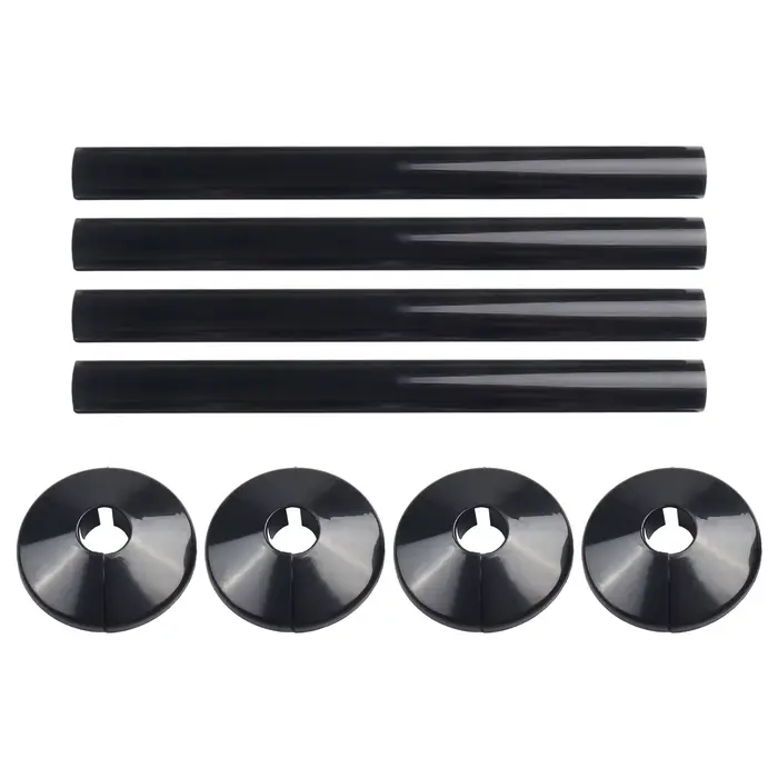 4 jeux de tuyaux d'eau, manchon mural, Tubes de couverture de tuyaux de radiateur en plastique adapt