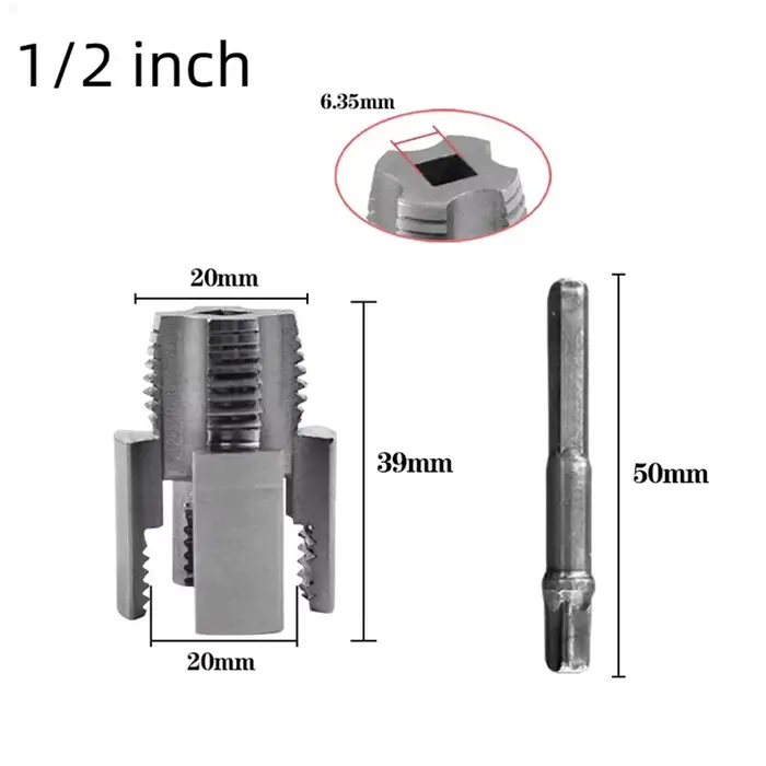 Taraudeuse pour tuyaux PPR/PVC 1/2'' et 3/4'' – Outil de taraudage double fonction pour filetages in