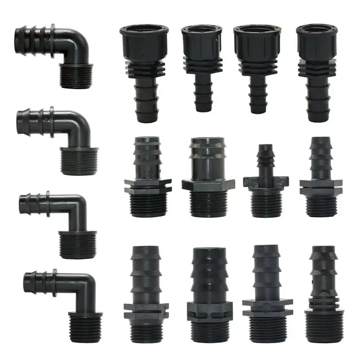 Connecteurs de tuyau d'arrosage en plastique avec filetage 1/2 3/4 1", kit d'arrosage pratique et esthétique pour jardinier, disponible en plusieurs couleurs pour tous les styles de jardinage