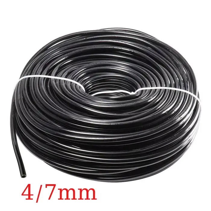 Tuyau d'irrigation de jardin 4/7 8/11 mm en PVC, micro-tuyau d'irrigation 1/4'', système d'irrigatio