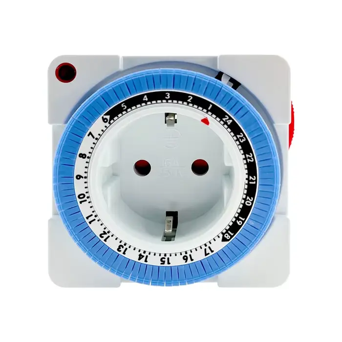 Minuterie Programmable Mécanique EU 24 Heures Prise Murale Coupure Automatique Interrupteur Intelligent Haute Puissance Occasions Domestiques Commerciales