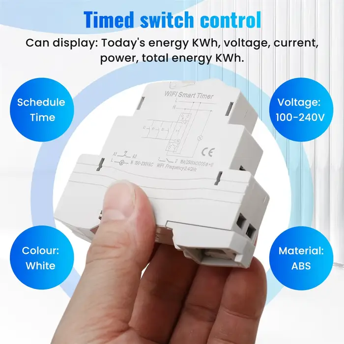 Minuterie TM609 WiFi minuterie intelligente commutateur Tuya APP télécommande sans fil compte à rebo