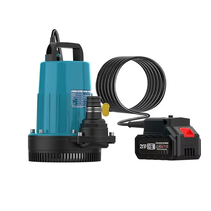 Pompe submersible à batterie au lithium, auto-amorçante, portable, multifonctionnelle, pour le chang