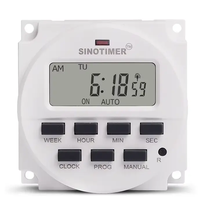 Minuteur hebdomadaire numérique SINOTIMER, programmable sur 7 jours, relais de minuterie, 110/220V A