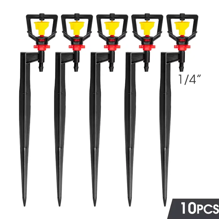 Micro Arroseurs Rotatifs 360° Blanc pour Jardin, Parterres de Fleurs, Potagers, Serre, Agricole Occasions Spéciales