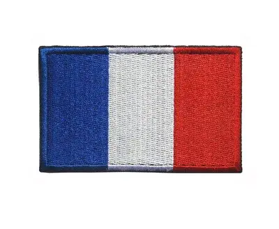 Patch IR réfléchissant infrarouge drapeau de la France, badge autocollant du bouclier français