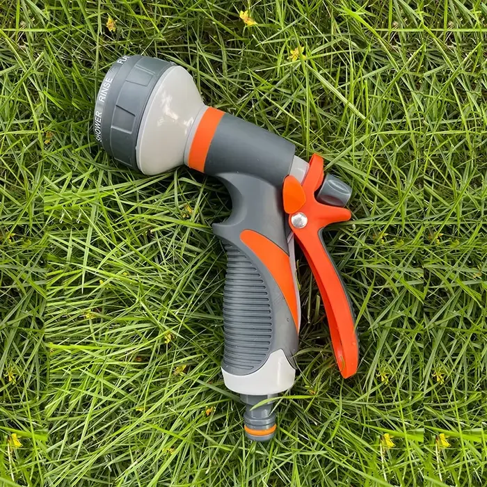 Buse de tuyau d'arrosage en ABS avec adhésif TPR pour arrosage de jardin et lavage de voiture, multi-fonctionnelle et résistante à la corrosion