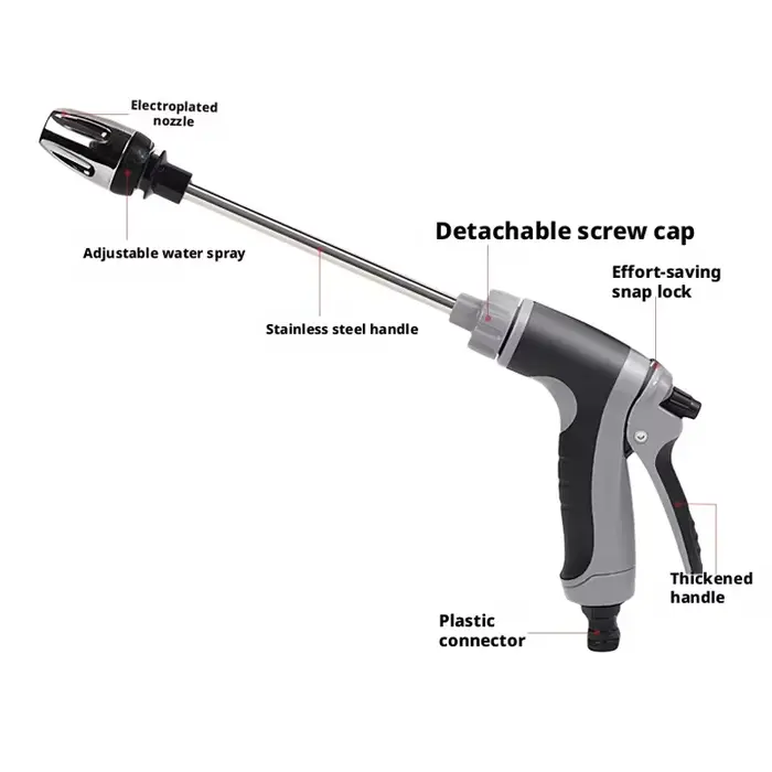 Pistolet d'arrosage haute pression chaud pour lavage de voitures
