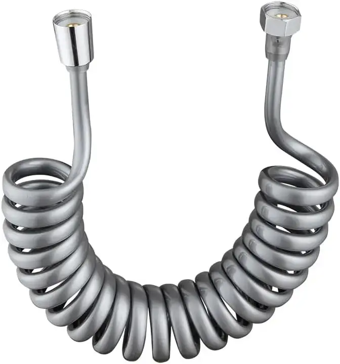 Nouveau 1.5/2/3/5M ressort Flexible rétractable tuyau pour pomme de douche toilette Bidet