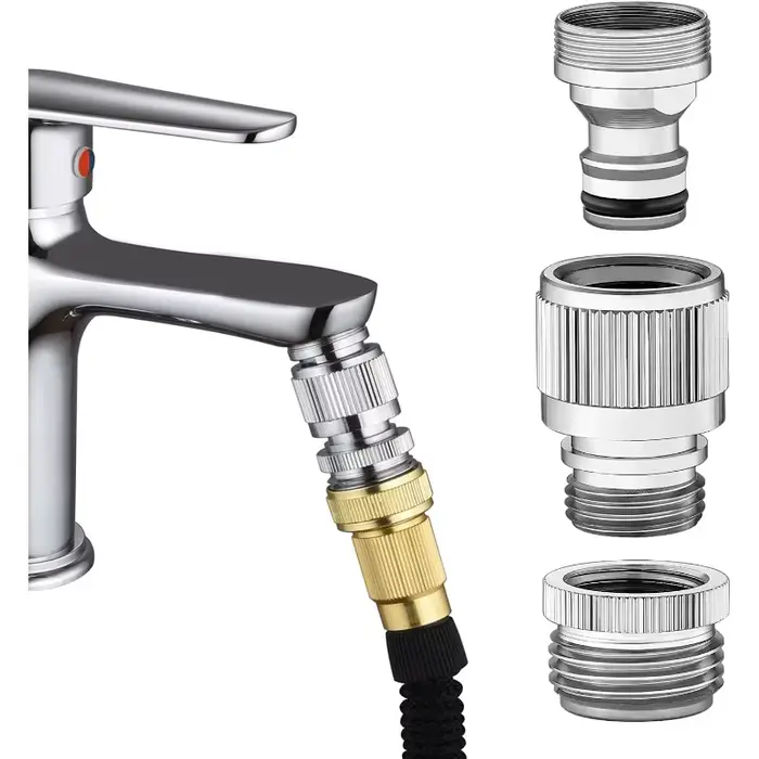 Connecteur rapide de robinet d'évier, adaptateur de robinet pour raccord d'évier, adapté aux tuyaux 