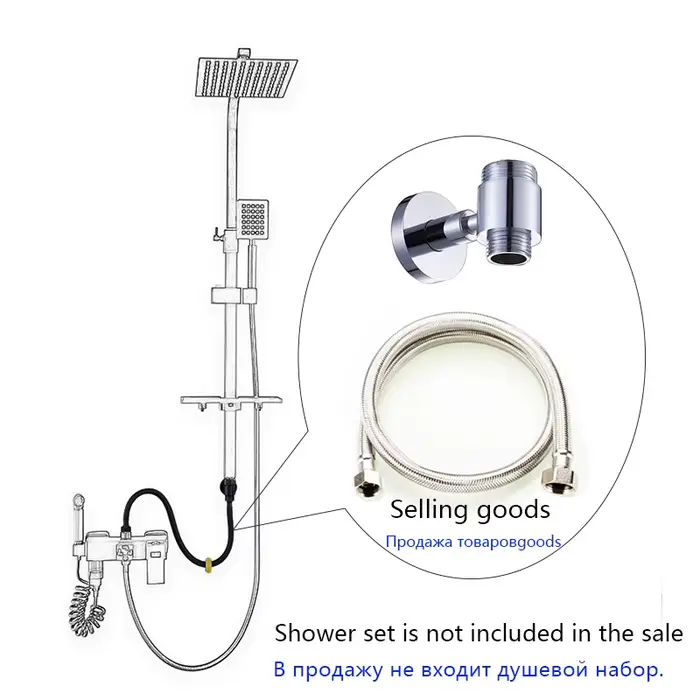 HOShower-Ensemble de pommeau de douche, rallonge de douche, rallonge de douche, rallonge de douche, 