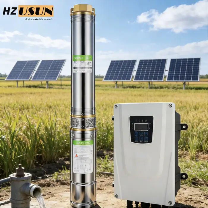 Kit de pompe de forage Submersible solaire hybride