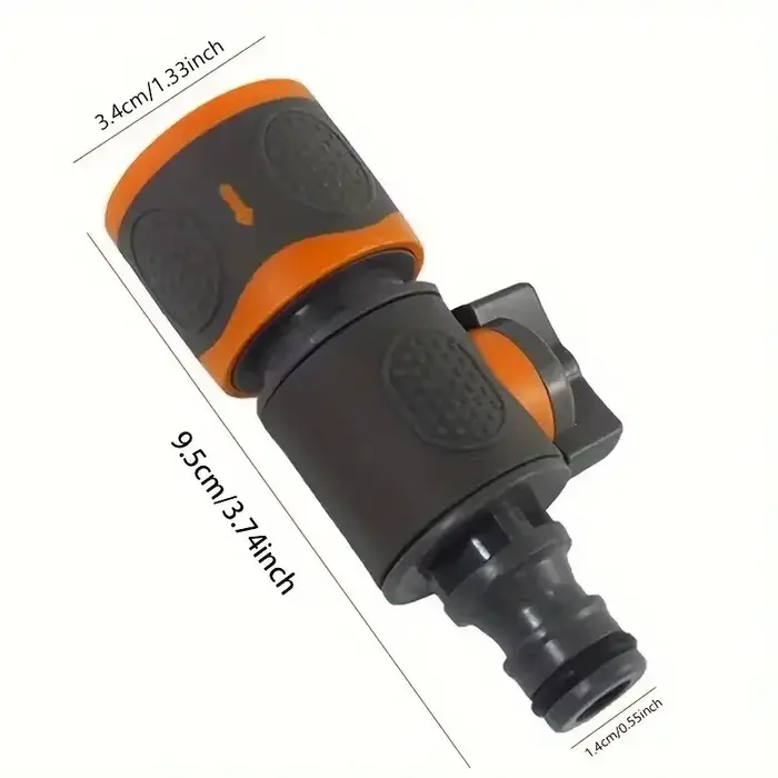 Adaptateur de tuyau d'arrosage à connexion rapide avec Valve d'arrêt