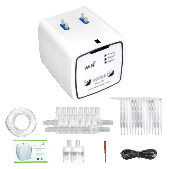 Dispositif d'arrosage intelligent WIFI, double pompe, système d'irrigation goutte à goutte automatiq
