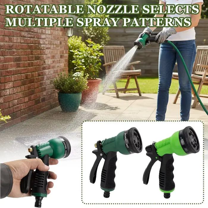 Pistolet de lavage haute pression avec buses réglables pour nettoyage et irrigation de jardin et voiture occasions spéciales