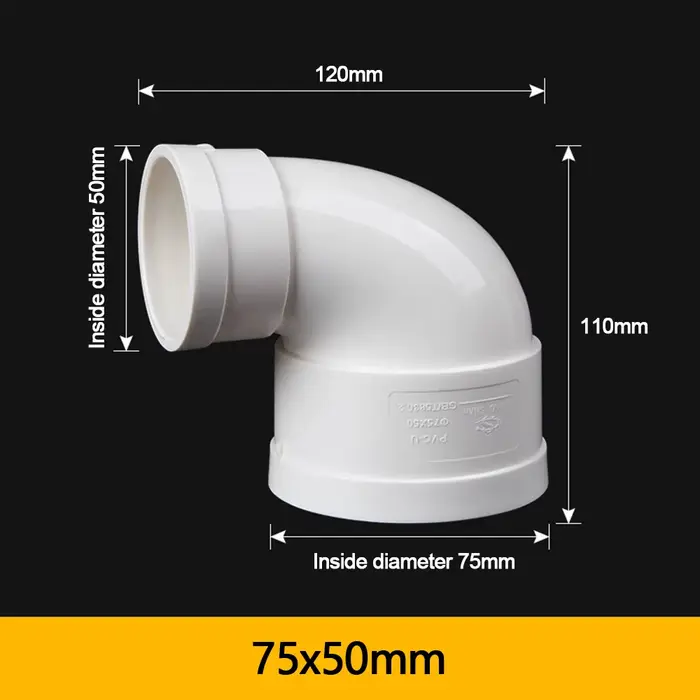 Nouvel embout de raccordement coudé en PVC blanc à 90 degrés pour tuyau, idéal pour le bricolage et 