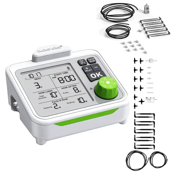RAINPOINT – abreuvoir automatique pour plantes d'intérieur, Kit d'irrigation goutte à goutte, pompe,