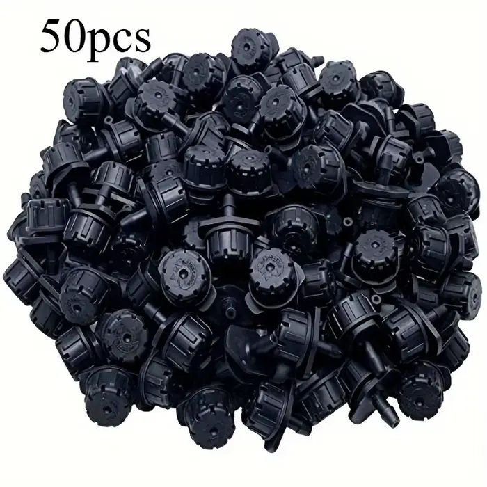 50 pièces d'arroseurs micro-goutteurs réglables de 1/4 pouce pour un système d'arrosage sans effort