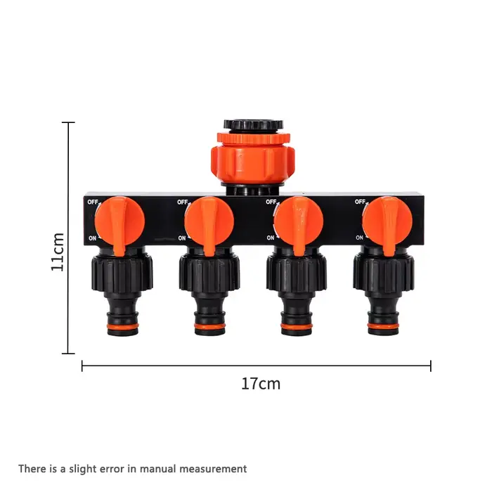 Connecteur de robinet, accessoires de jardin, distributeur d'eau, fournitures d'arrosage à 4 voies, 