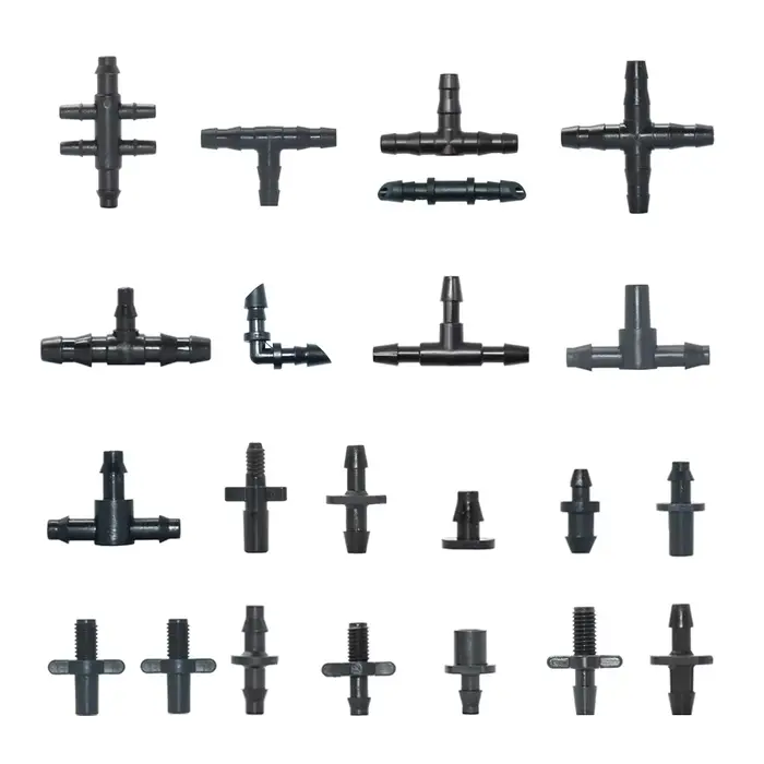 Connecteur de filetage mâle 6mm, 30 à 1000 pièces, 1/8 1/4 pouces, raccords de tuyau d'irrigation Mi