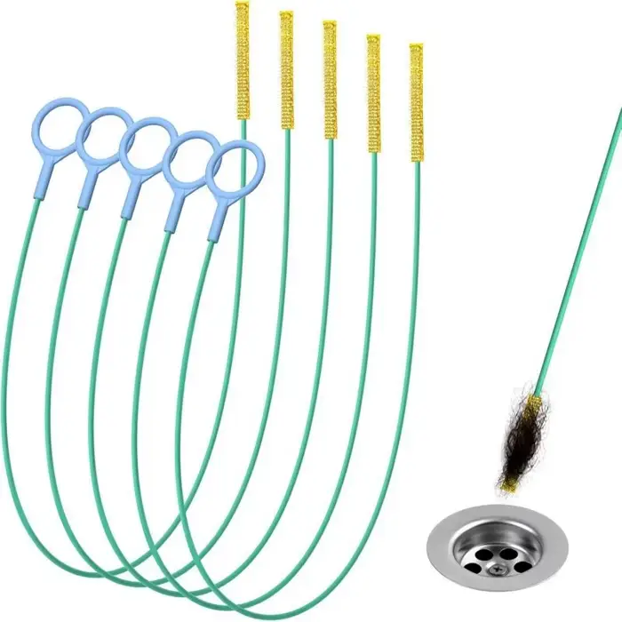 Déclencheur de tuyaux, bâton de nettoyage de canalisations, crochet de nettoyage de cheveux, déclenc