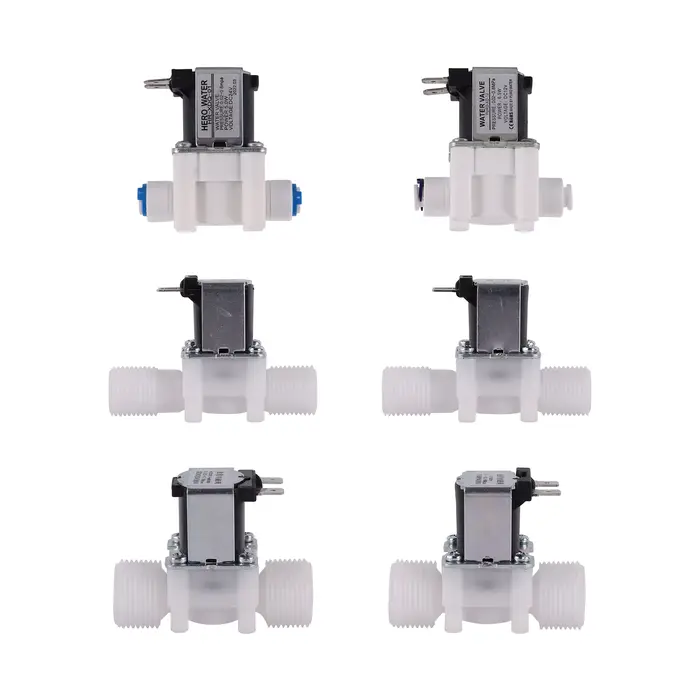 DC 12V AC 220V électrovanne d'entrée électrique normalement fermée 1/2 "3/4" 1/4 "N/C électrovanne d