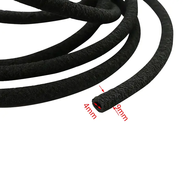 Tuyau d'eau perforé en caoutchouc PVC noir de 5m, tuyau enterré souterrain irrégulier microporeux un