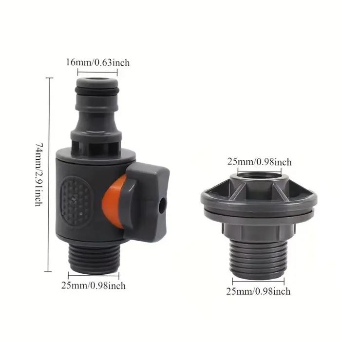 Adaptateur de réservoir d'eau en PVC avec Valve