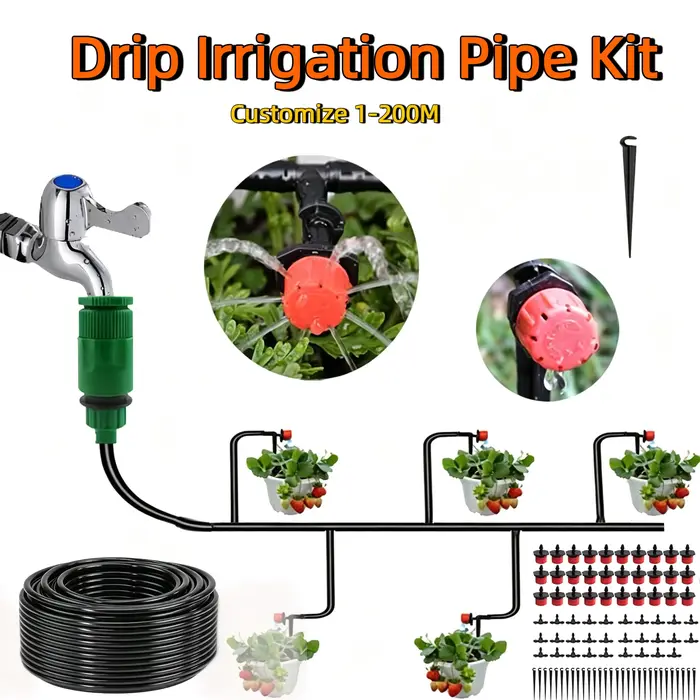 Système d'irrigation goutte-à-goutte DIY portable 2-200M