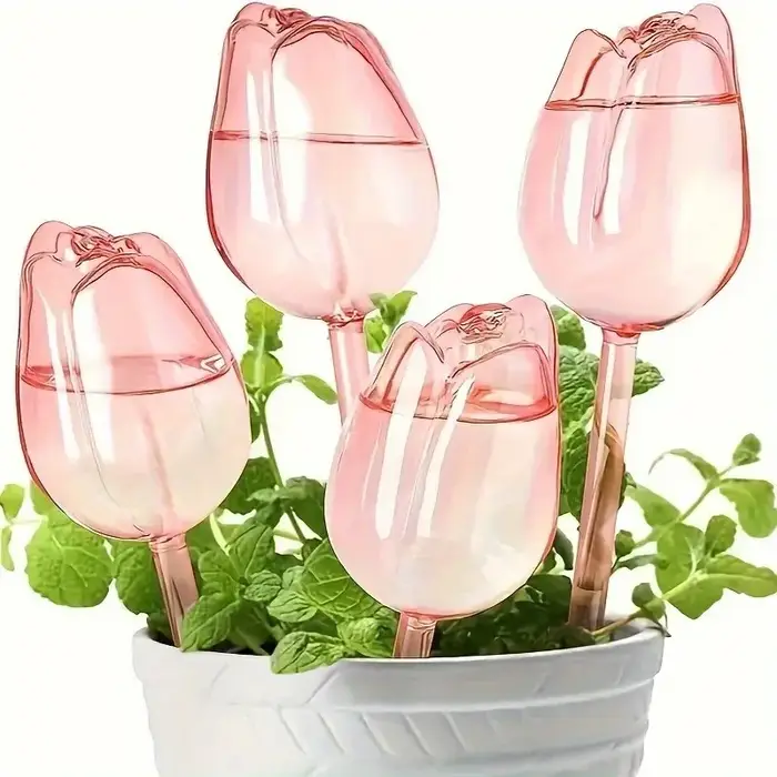 Boules d'arrosage pour plantes tulipes roses