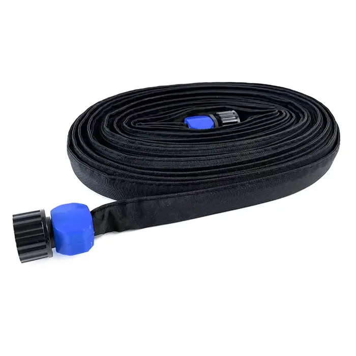 Tuyau d'arrosage, tuyaux d'arrosage plats épaissis pour jardin, tuyau d'arrosage anti-fuite avec tro