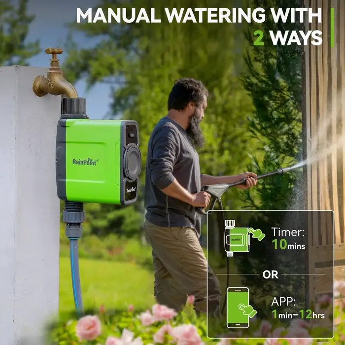Programmateur d'arrosage automatique RainPoint pour tuyau d'arrosage