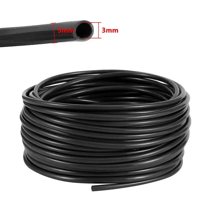 Tuyau d'arrosage en PVC 3/5mm 4/7mm 8/11mm pour jardin, serre, irrigation goutte à goutte, agriculture, durabilité et facilité d'installation