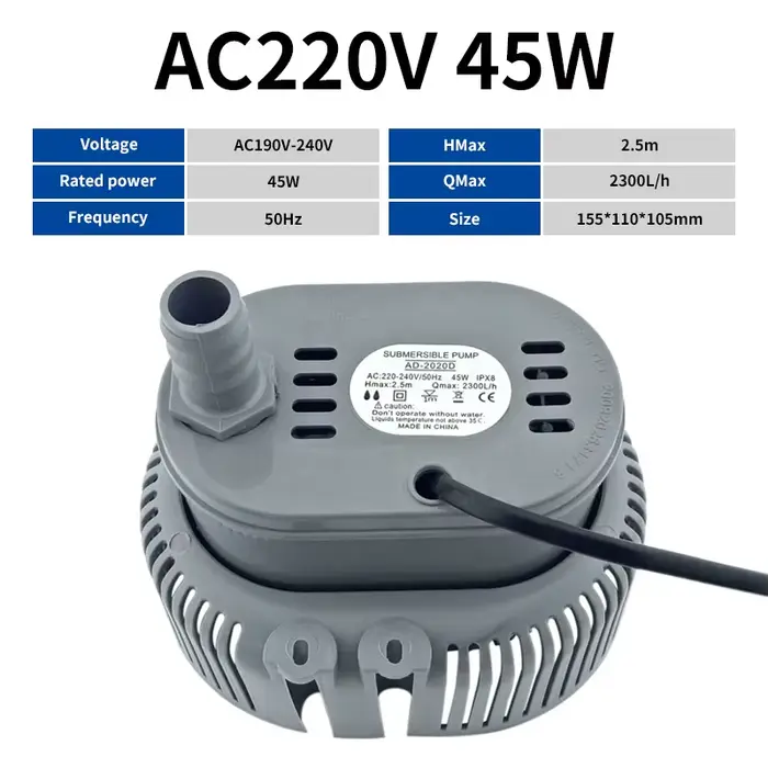 SubSN-Pompe à eau de climatisation, ventilateur d'air froid, protection de l'environnement, AC 380V,