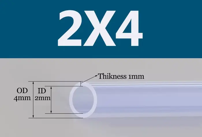 Tuyau en caoutchouc de Silicone Transparent de qualité alimentaire 2 3 4 5 6 7 8 9 10 12mm