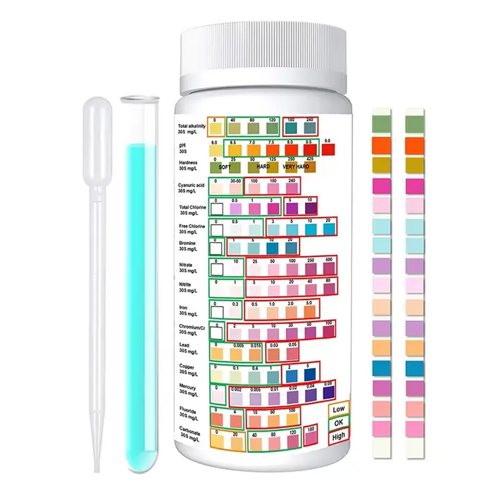 ABAlban16 en 1 Analyste de tests de l'eau pour l'eau potable-Kit de test de l'eau à domicile, Analys