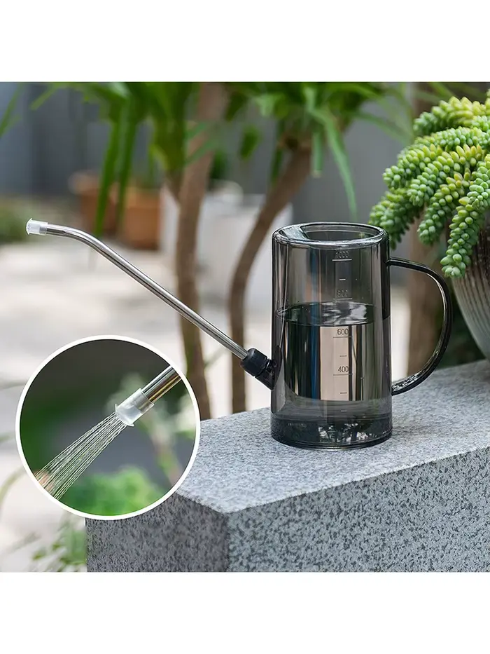Arrosoir à long bec grande capacité pour jardinage domestique, plantes de bureau, balcon et plantes 