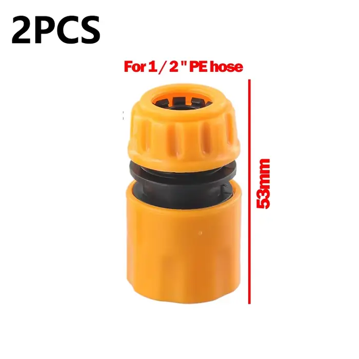 Connecteur de robinet de tuyau d'arrosage 3/4 pouces et 1/2 pouces BSP 2 en 1, adaptateur de robinet