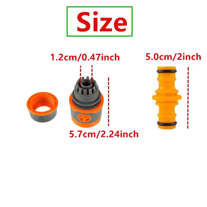 Connecteur d'extension de tuyau de 1/2 pouce (12 mm) pour raccord rapide de réparation