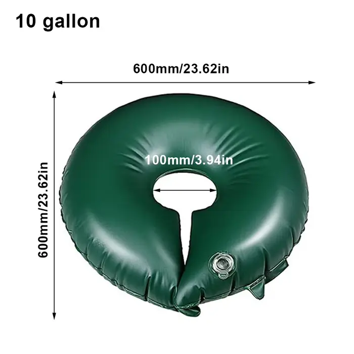 Sac d'arrosage pour arbres de 10/15 gallons, système d'arrosage automatique à libération lente, sac 