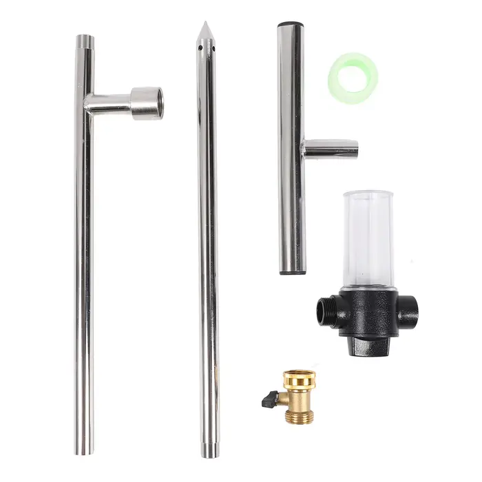 Outil d'arrosage des racines profondes en acier inoxydable, mangeoire aux racines avec bouteille d'e