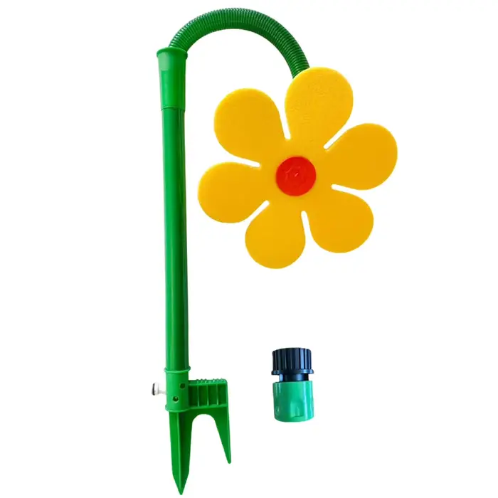 Arroseurs d'eau amusants en forme de tournesol dansant à 360° ° Jouet d'arrosage rotatif et oscillant pour la